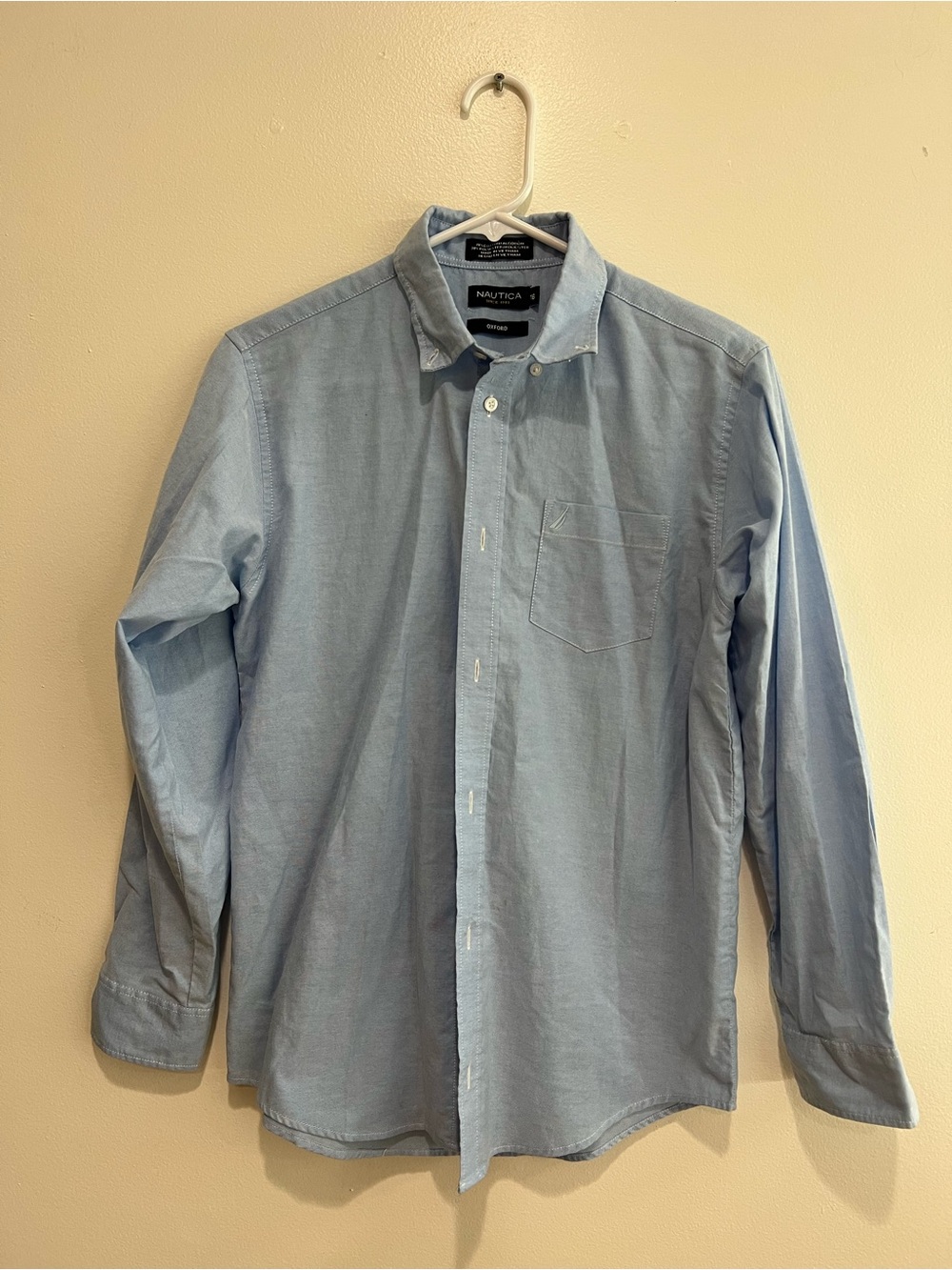 Nautica Light Blue Long-Sleeve Oxford Shirt